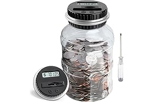 Large Digital Money Jar with LCD Counter