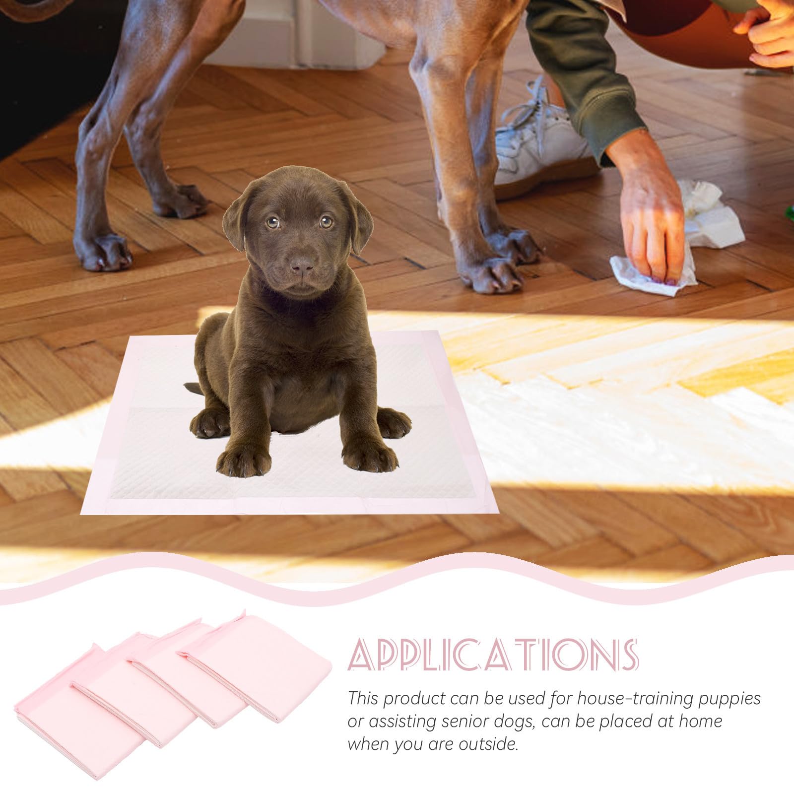 Toyvian 100 Pièces Tapis de Toilette pour Chiens, Absorbant, Non Tissé
