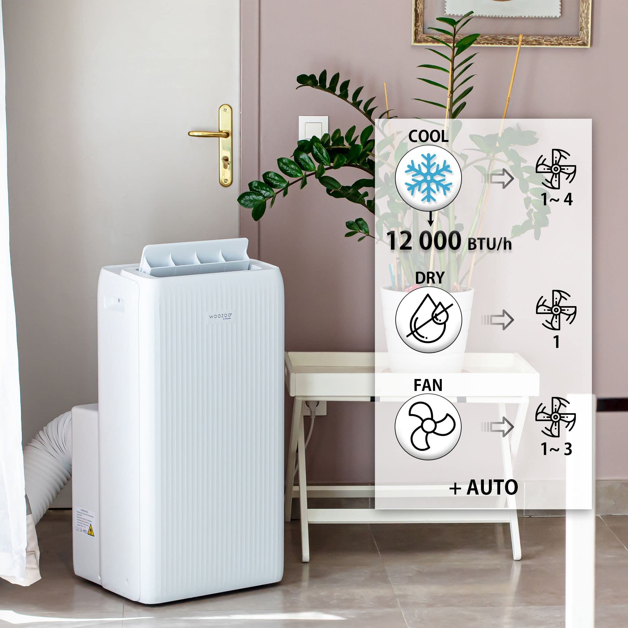 Iris Ohyama Woozoo, 3-in-1 Air Conditioner, Fan and Dehumidifier