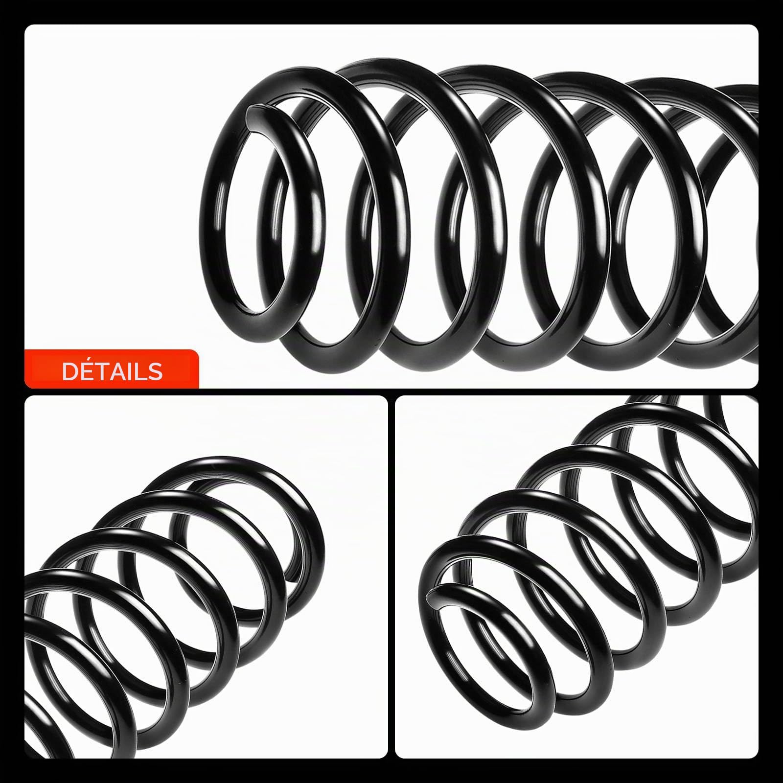 Frankberg 2 ressorts de suspension pour essieu arrière 5102CC | Compatible avec 307 3A/C, C4 II NC, C4 I LC, C4 Coupe LA, DS4 NX, C4 II B7