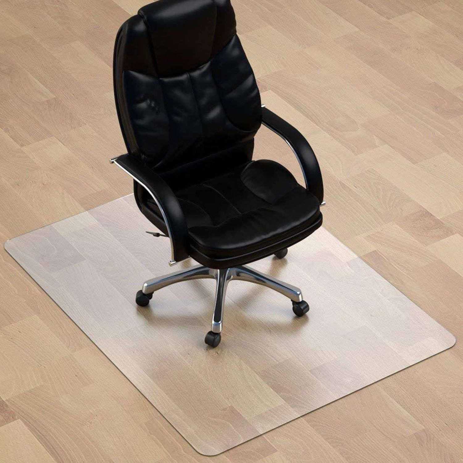 Rolling Chair Mat Desk Floor Mat for Hardwood Floors 0 08 Anti-Slip Clear Office Mat for Office Chair
