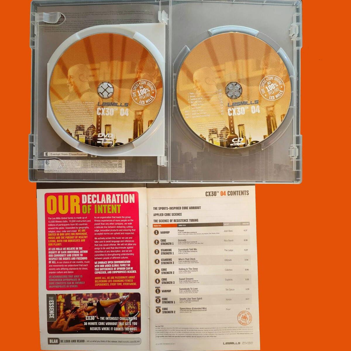 Amazon.co.jp: シーエクスワークス 04 CD DVD LESMILLS CXWORX CORE