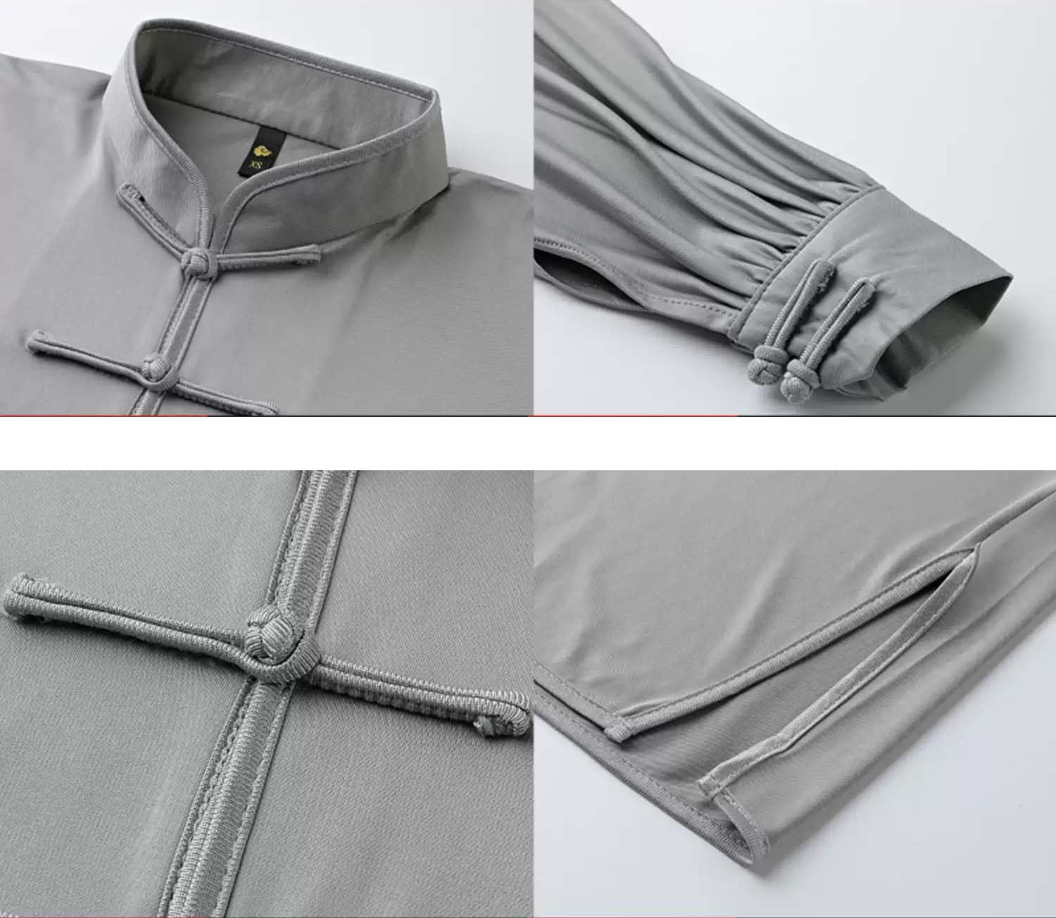 Herren Tai Chi Anzug Kurzarm Kung Fu Kleidung Traditionelle Chinesische Kampfkunst Uniform Trainingsanzug mit Hose für Tai Chi, Qigong, Meditation und Yoga