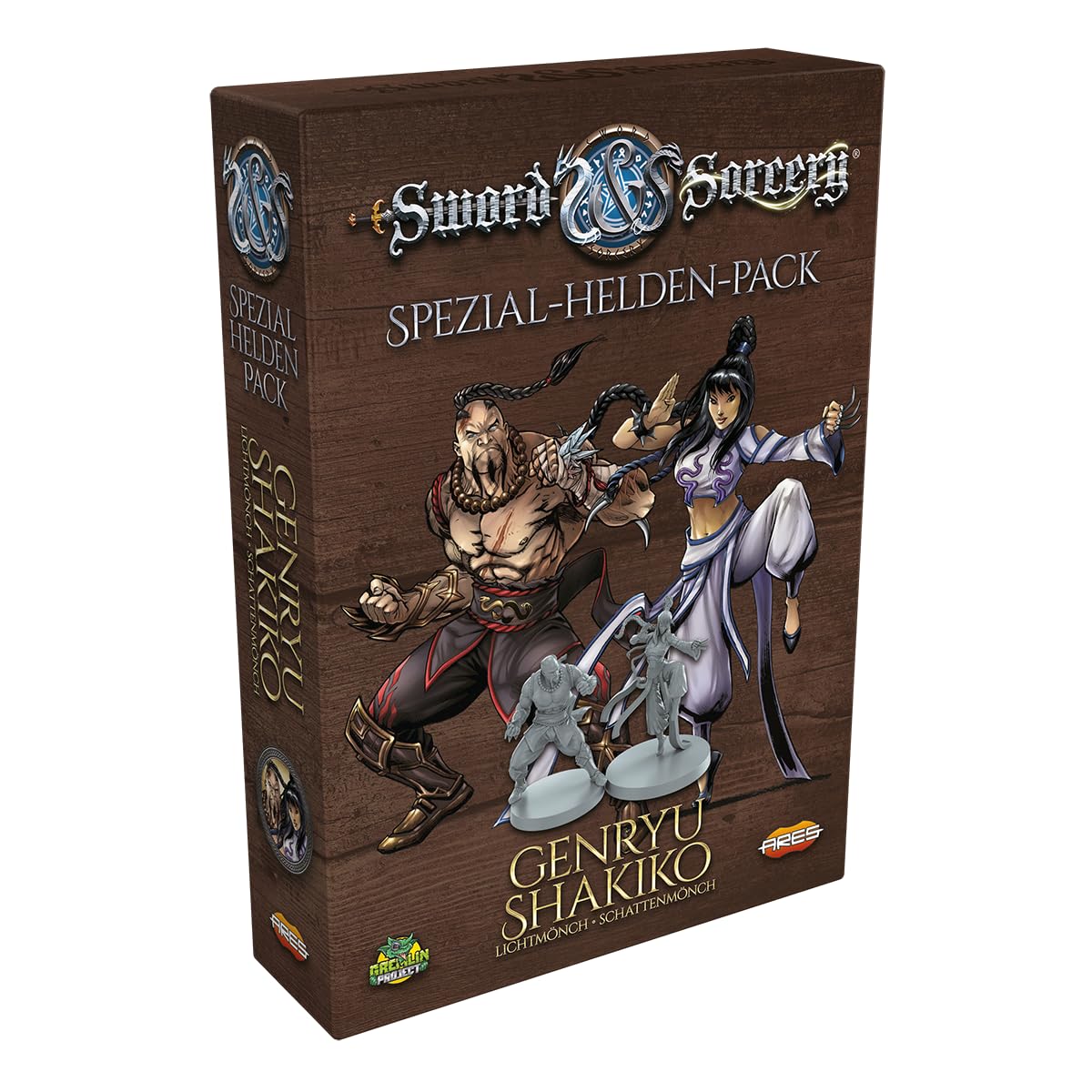 Ares Games, Sword & Sorcery: Die Alten Chroniken – Genryu/Shakiko, Spezial-Helden-Erweiterung, Expertenspiel, Dungeon Crawler, 1-5 Spieler, Ab 13+ Jahren, 30-150 Minuten, Deutsch