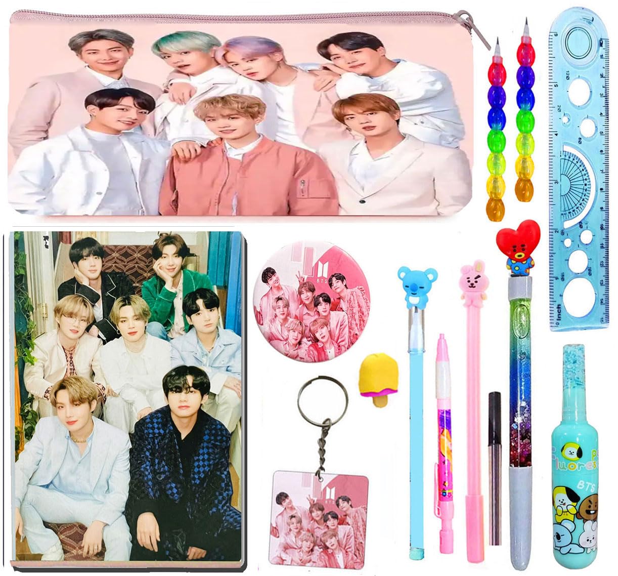 See full amazon price history chart for SHUDAUSHI Polyester Bts Stationery Gift Set For Kids Girls Bts Theme School Stationery Pouch Pencil Case For Girls Bts Diary Pencil Pen Eraser Party Favor Birthday Gift For Kids (Style 6,Multicolor) SHUDAUSHI Polyester Bts Stationery Gift Set For Kids Girls Bts Theme School Stationery Pouch Pencil Case For Girls Bts Diary Pencil Pen Eraser Party Favor Birthday Gift For Kids (Style 6,Multicolor) (B0CTJWVL85) Amazon Price History, Amazon Price Tracker