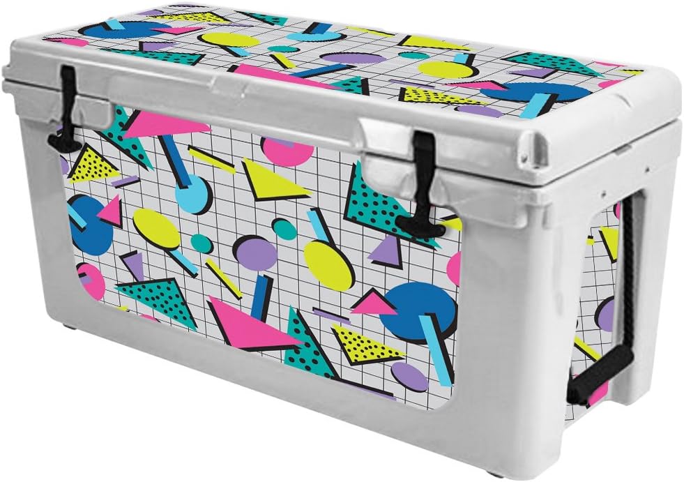 MightySkins (Cooler Not Included) Skin Compatible with RTIC 65 Cooler (2017 Model) - Awesome 80s | Protective, Durable, and Unique Vinyl Decal wrap Cover | Easy to Apply | Made in The USA