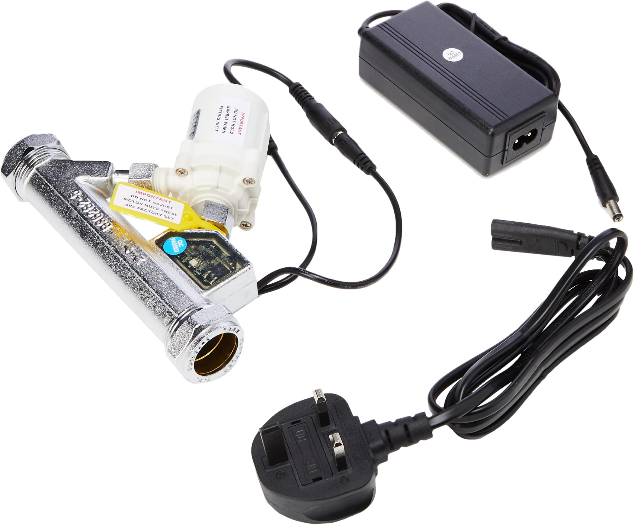 Flowflex SP2B in Line Micro Pump, The Shower Power Booster is an Easy, Efficient & Effective in Line Micro Pump, DIY Solution to Poor Water Pressure, Suitable for All Plumbing Systems.