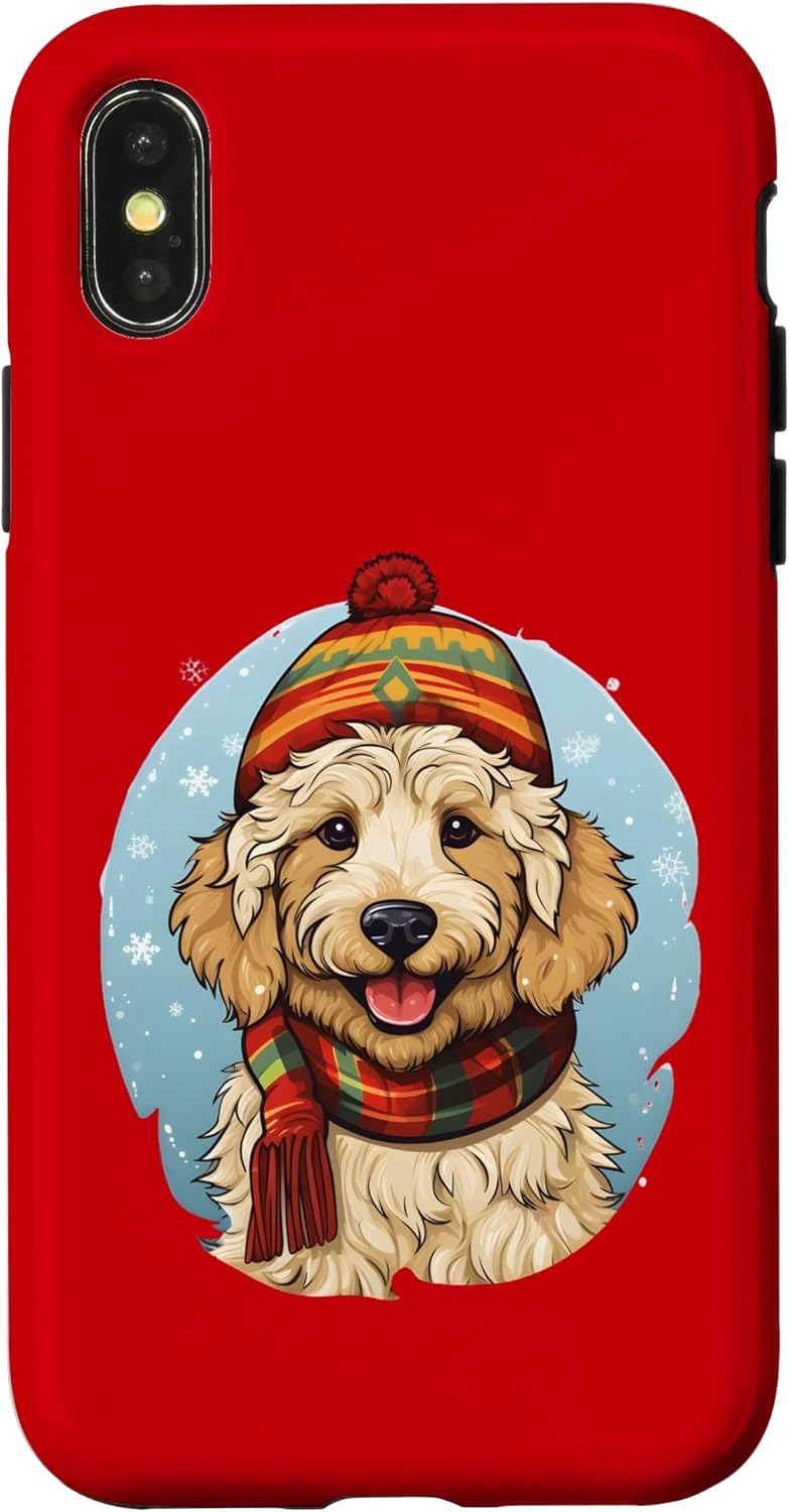 iPhone 12/12 Pro Goldendoodle Christmas Cute Doodle Dog Case