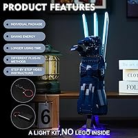Vista 3 de BrickBling Kit de luz LED compatible con Lego Wolverine Garras Adamantium 76250, versión de control de luz, iluminación compatible con Lego