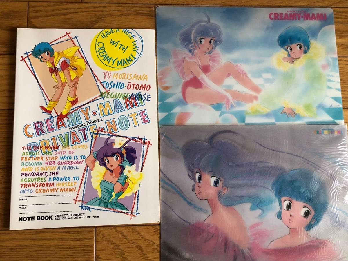 当時物！クリーミィマミ ときめきファン・クラブ 下敷き 写真 等7点セット 当時物！クリーミィマミ ときめきファン・クラブ 下敷き 写真 等