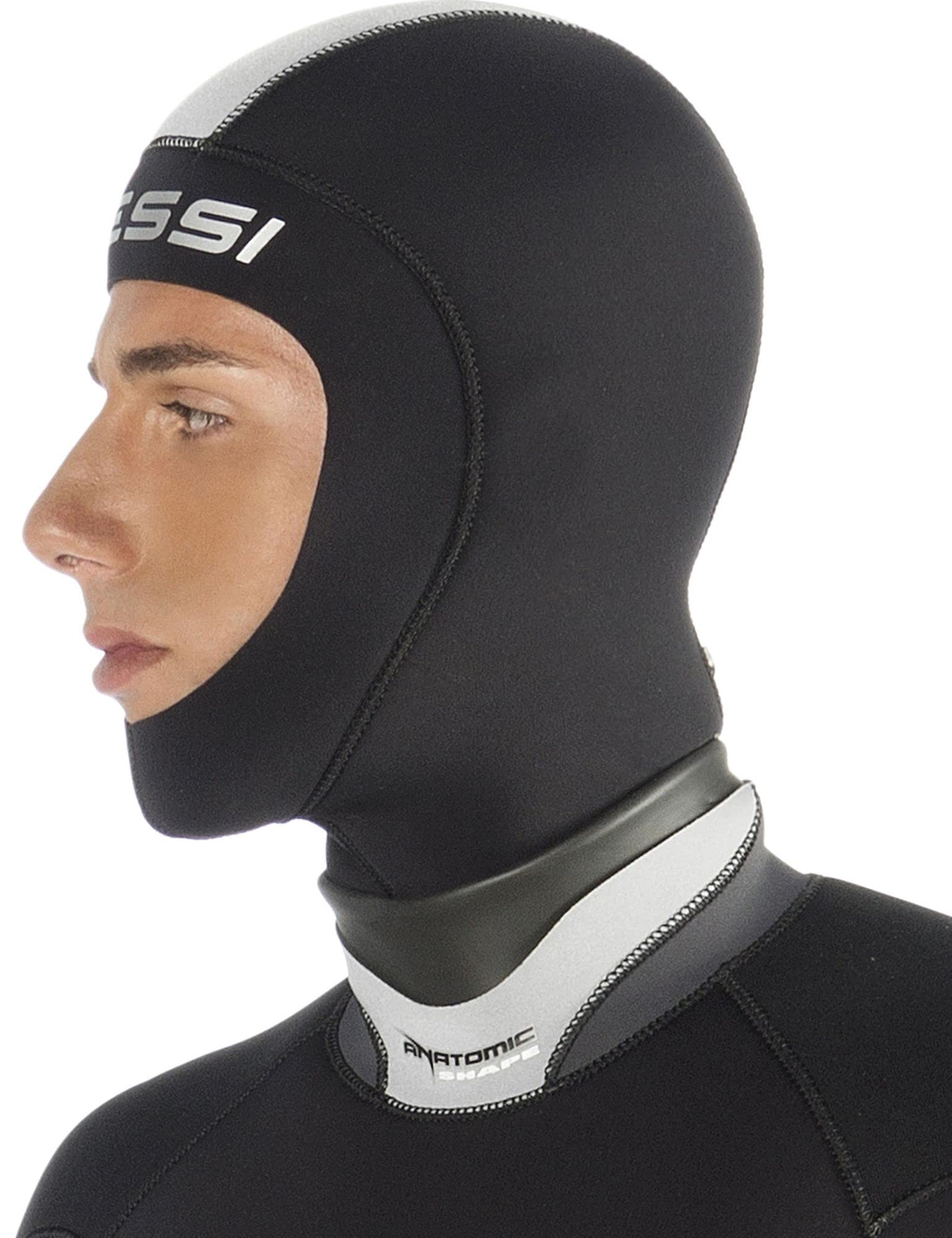 Cressi Hood Man - Cagoule de Plongée pour Les Hommes en Premium Néoprène de 5mm