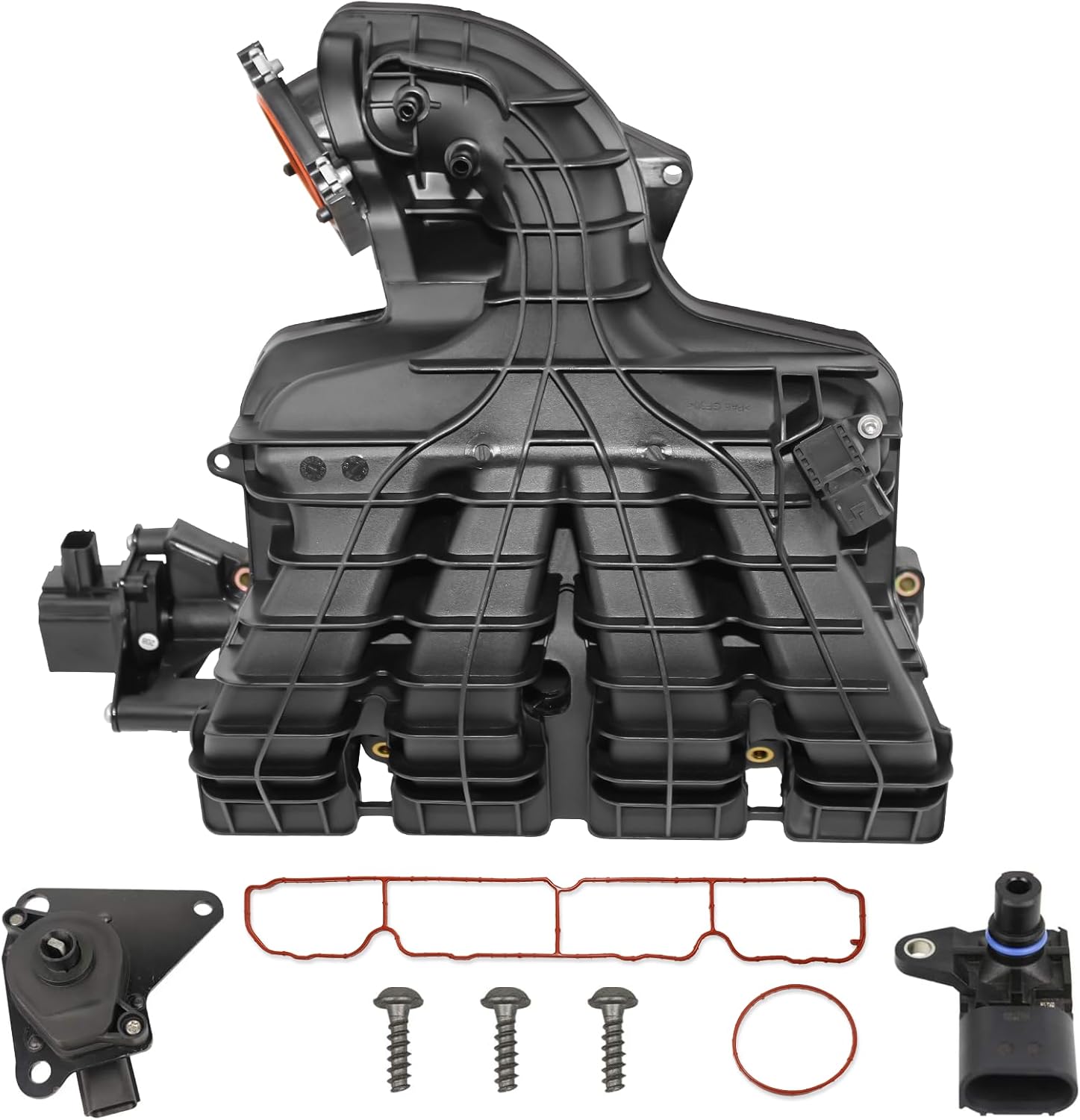 Intake Manifold w/Runner Control Valve Air Pressure Sensor Compatible with 2007-2010 Jeep Patriot 2.0L 2011-2017 Jeep Compass 2.4L Replace# 4884495AK 4884495AH