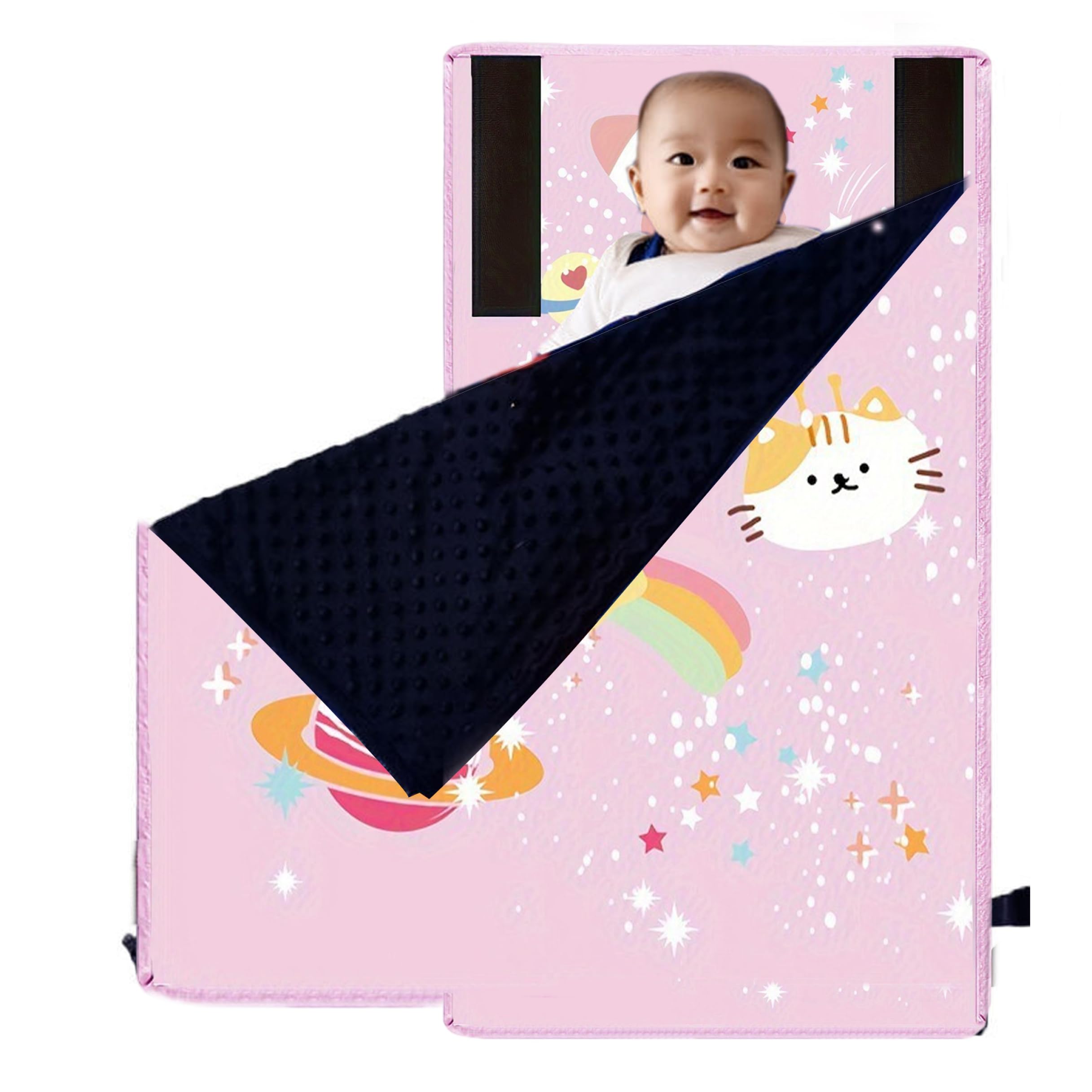 Lcarege Airplane Bed For Toddler, Toddler Airplane Seat Extender With Blanket, Portable Kids Bed For Comfortable Travel Sleep