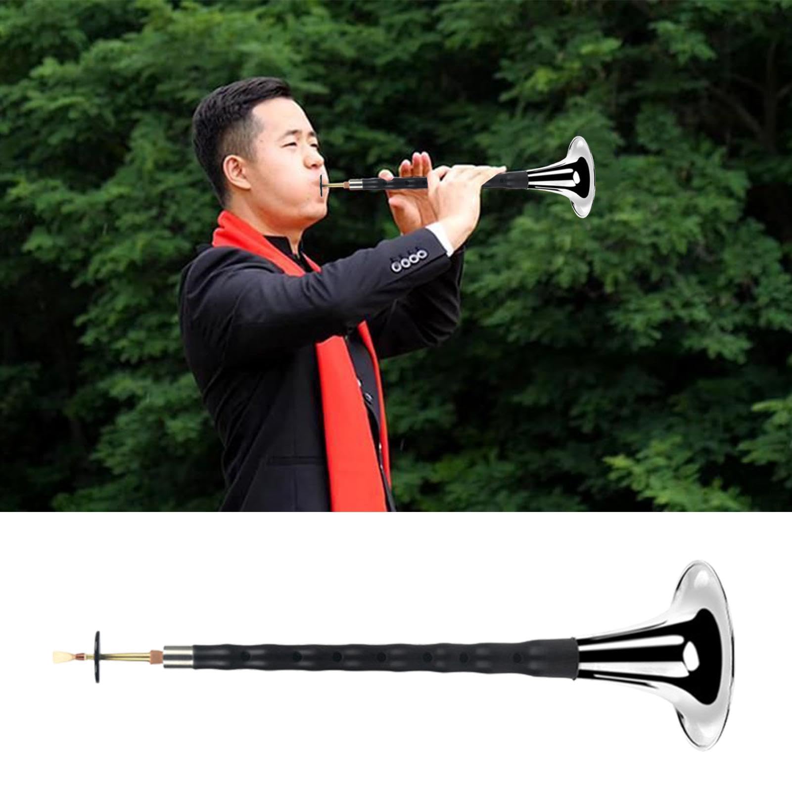 Instrument de Musique à Vent Chinois, Instrument de Musique éolienne Chinoise Fait à la Main pour, Adultes, débutants, étudiants de Musique, Pitch Haut Unique Timbre ébène Acajou