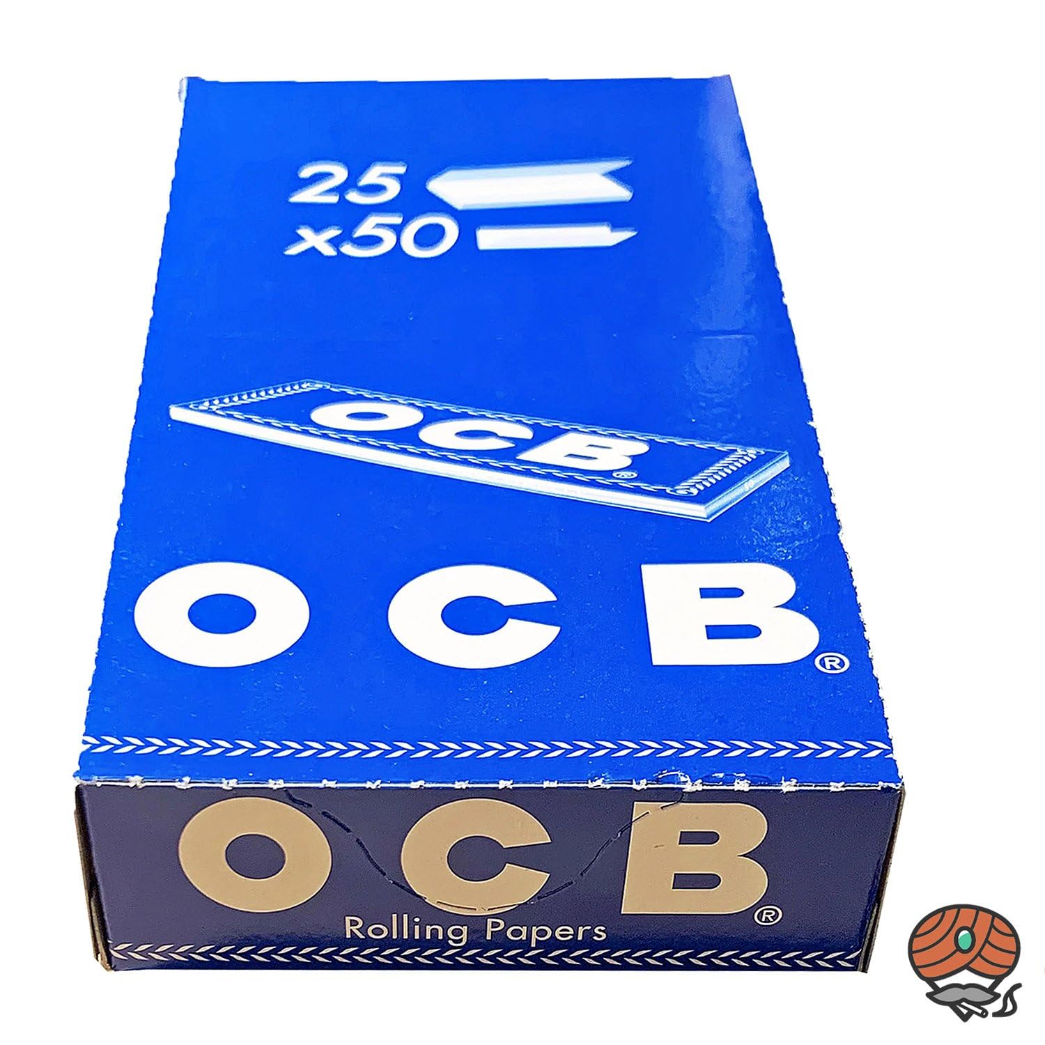 OCB Cigarette Paper Blue 25 Booklets 50 Papers Each
