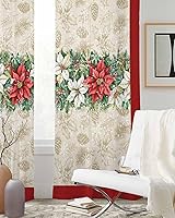 Vista 3 de Cortinas traslúcidas de invierno de 84 pulgadas de largo, juego de 2 paneles de cortinas para cocina, dormitorio, sala de estar, puerta, pasillo