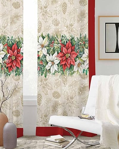 Miniatura 3 de Cortinas traslúcidas de invierno de 84 pulgadas de largo, juego de 2 paneles de cortinas para cocina, dormitorio, sala de estar, puerta, pasillo,