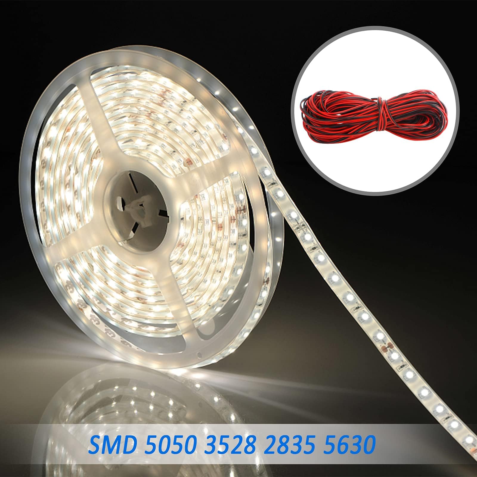 Ticeed 11PCS 20 m 22 AWG 2 Pin striscia di cavo di collegamento LED Cavo di