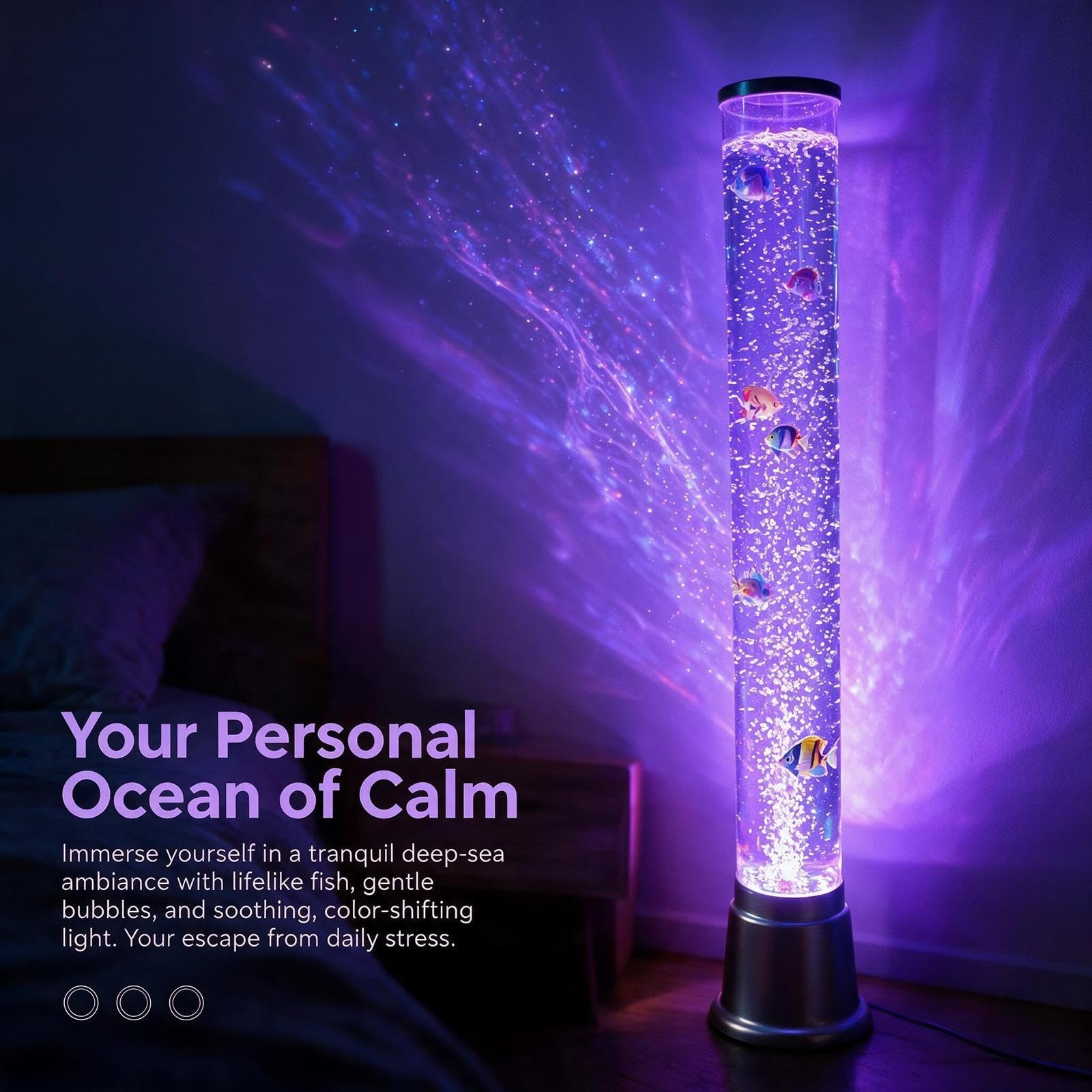 3ft Produkty Sensoryczne Autyzm Akwarium Lampka Bąbelkowa Ryba