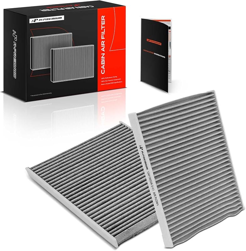 Filtro de ar-condicionado com carvão ativado A-Premium para Jeep Gladiator e Wrangler – Kit com 2 unidades