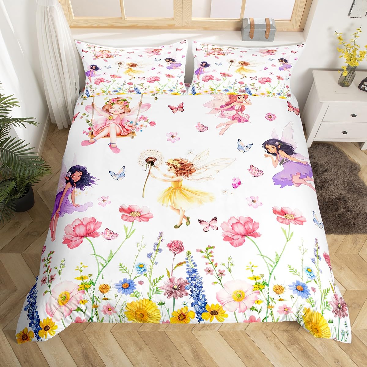 Housse de couette contes de fées pour lit double ado afin de décorer une chambre de fille