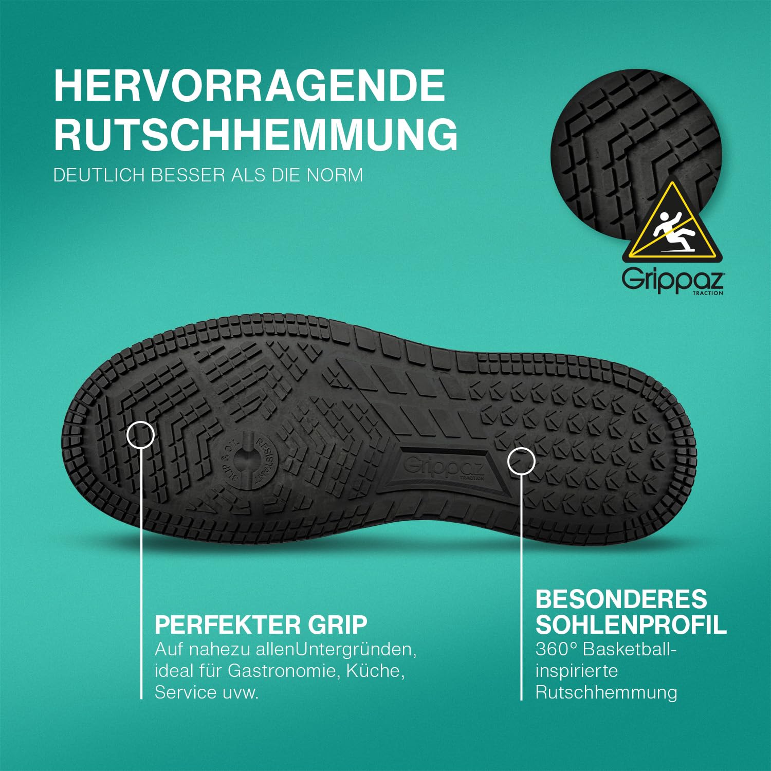 ALBATROS Zapatillas de trabajo Squad unisex – Antideslizante – Zapatillas antideslizantes – Zapatillas de trabajo súper ligeras para hombre y mujer – Cómodos para el día a día y el trabajo