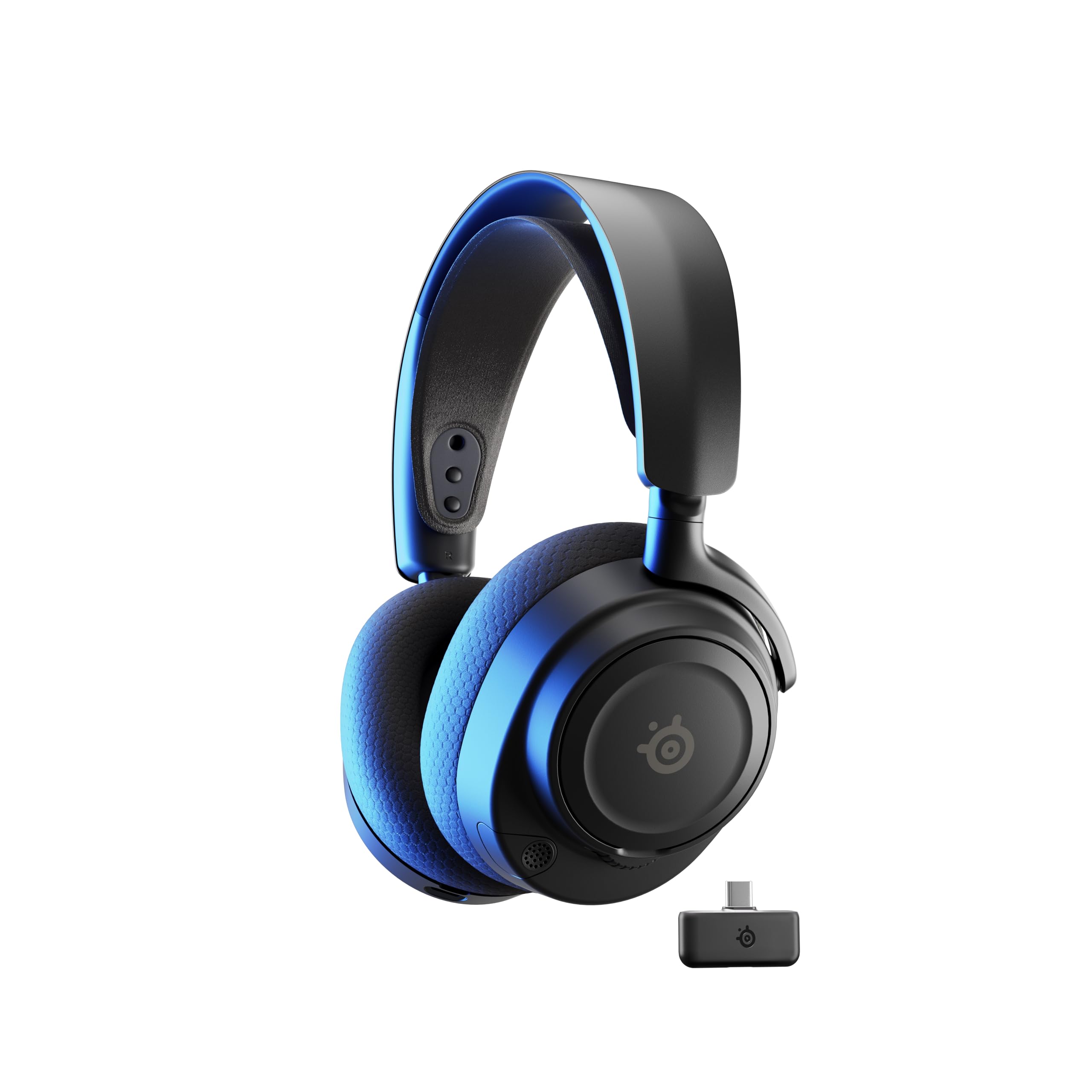 SteelSeries Arctis Nova 7P Wireless Gen 2 -Playstation cuffie da gioco -Controllo app in tempo reale - Oltre 50 h -Driver magnetici al neodimio - Mixabile 2,4 GHz/Bluetooth - PS5,PC,Switch 1/2, Mobile
