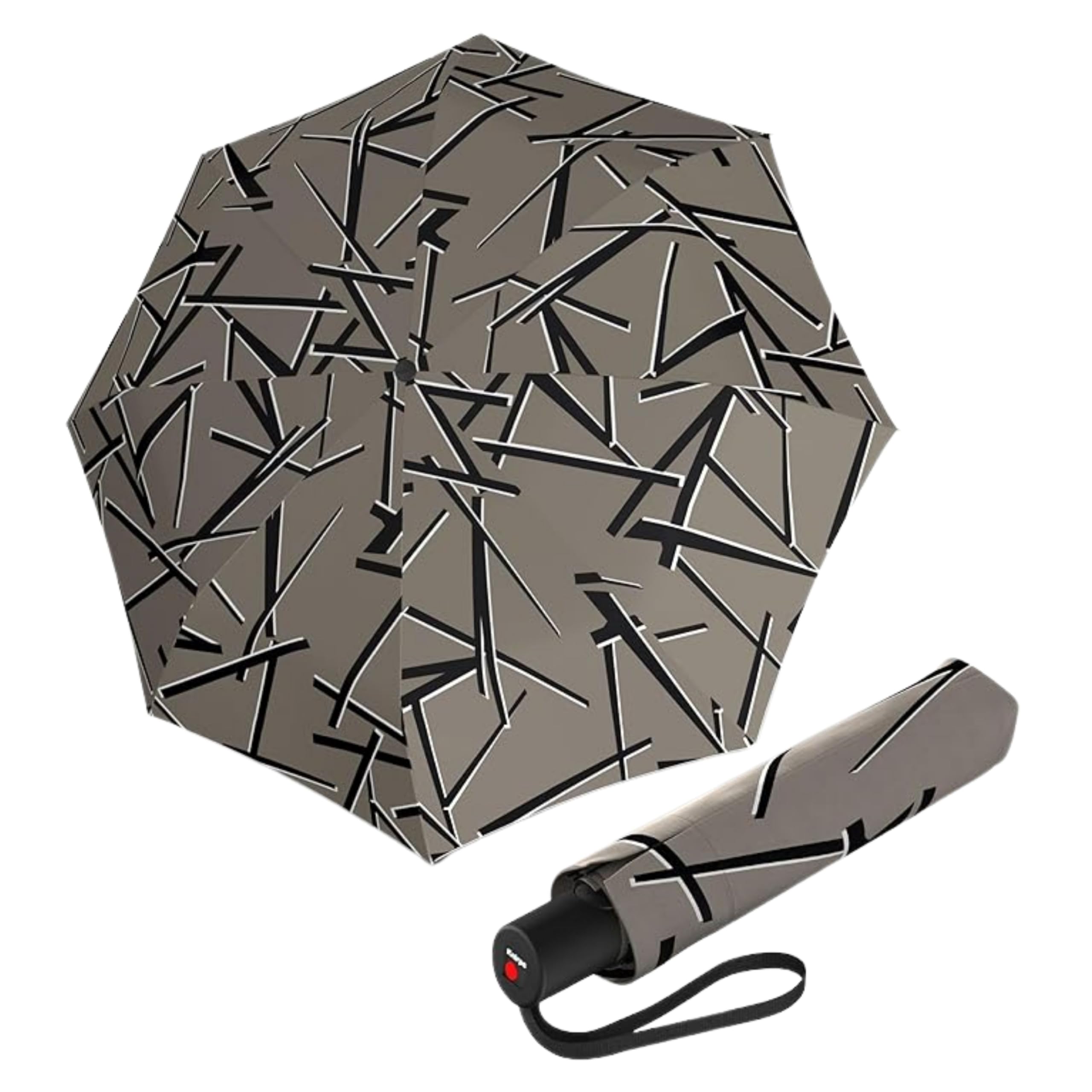 Knirps A.200 Medium Duomatic Windproof Umbrella for Adults – Automatic Open Close 38.5" Canopy, Travel Case Included