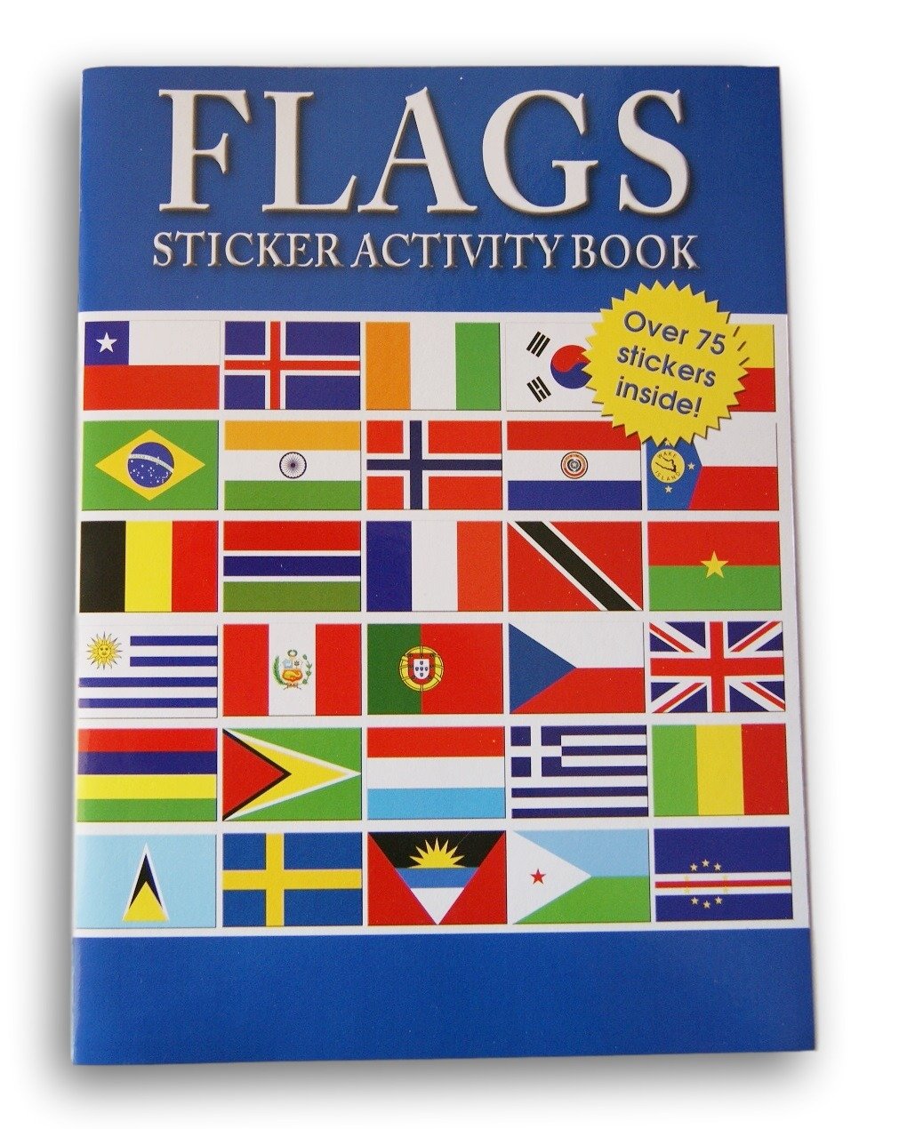 World Flags Sticker and Activity Book - 8.25 x 11.5 - 75 Stickers Included
