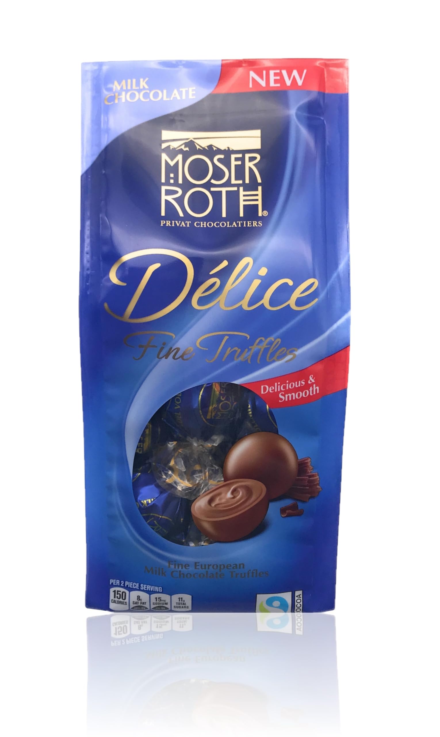 Moser Roth Délice Fine Chocolate Truffles (Pack of 1, Milk Chocolate)