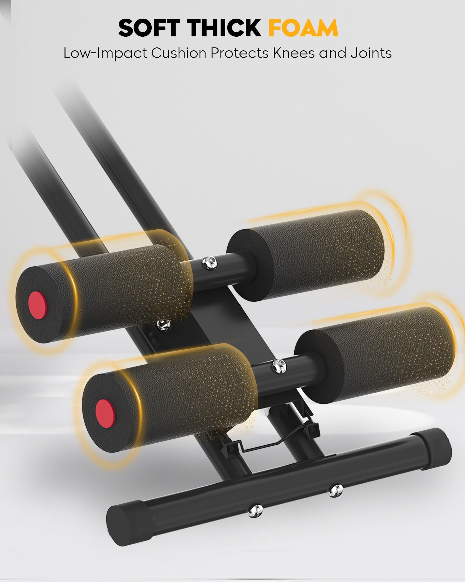 GUUG Bauchmuskeltrainer Bauchtrainer für Zuhause: Bauch Trainingsgerät Klappbar Bauchmuskeltraining Gerät Fitness Bauchtraining Abdominalmaschine Home Gym Equipment für Zuhause Männer Frauen