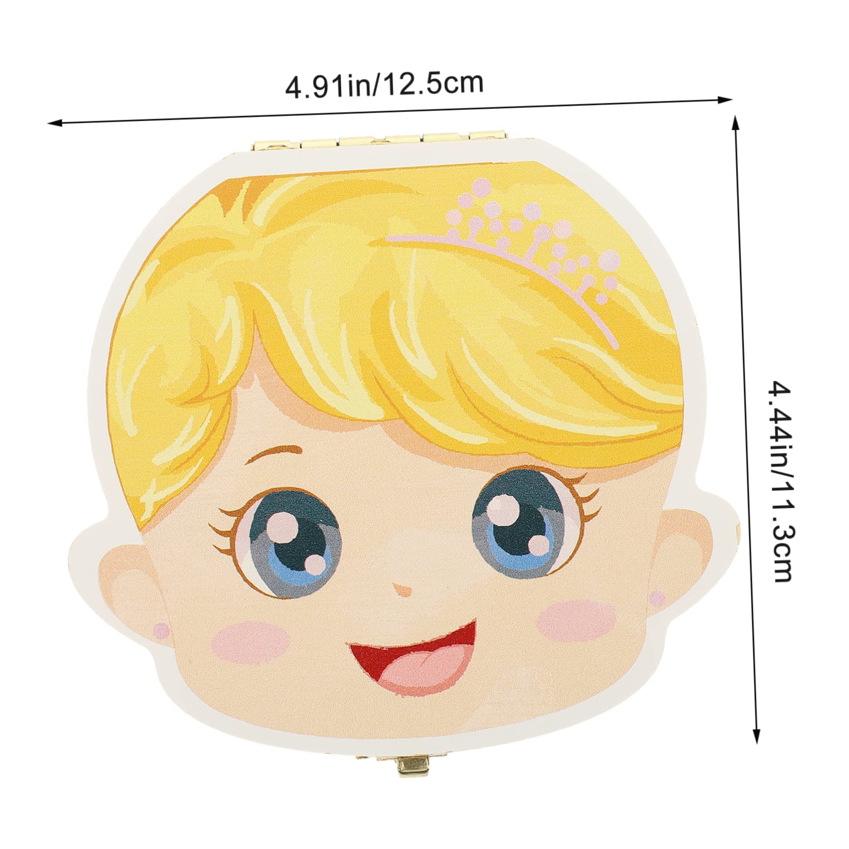 Beatifufu Baby Teeth Box Case Wooden Baby Memorial Storage Case for Boys and Girls Infants Safe Durable Smooth Surface