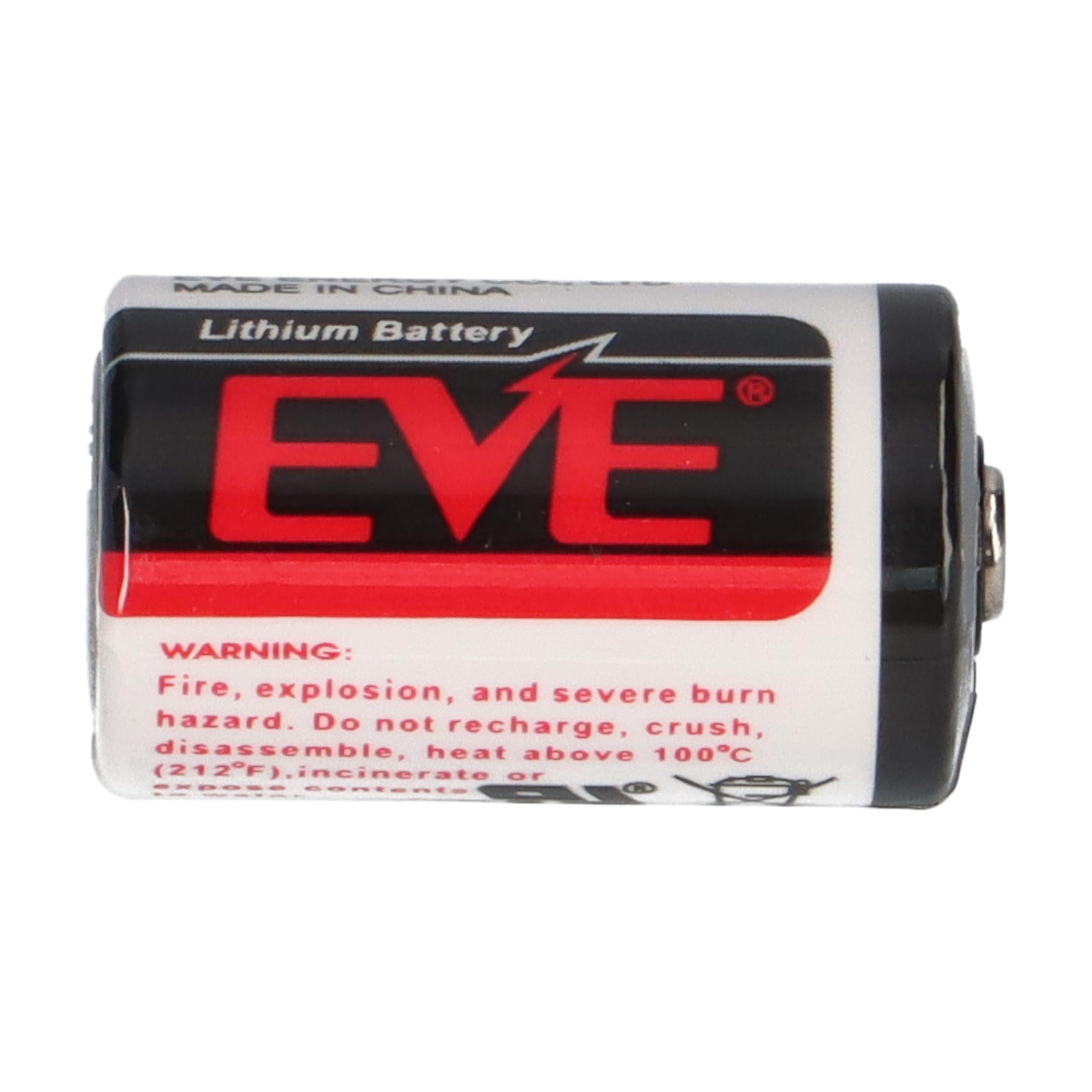 Batería de litio ER14250 de 3,6 V 1/2 AA, 1200 mAh, 4 unidades, LiSOCl2, baja autodescarga, celda primaria no recargable, compatible con LS14250, para medidores, contadores, alarmas, industriales — view 2