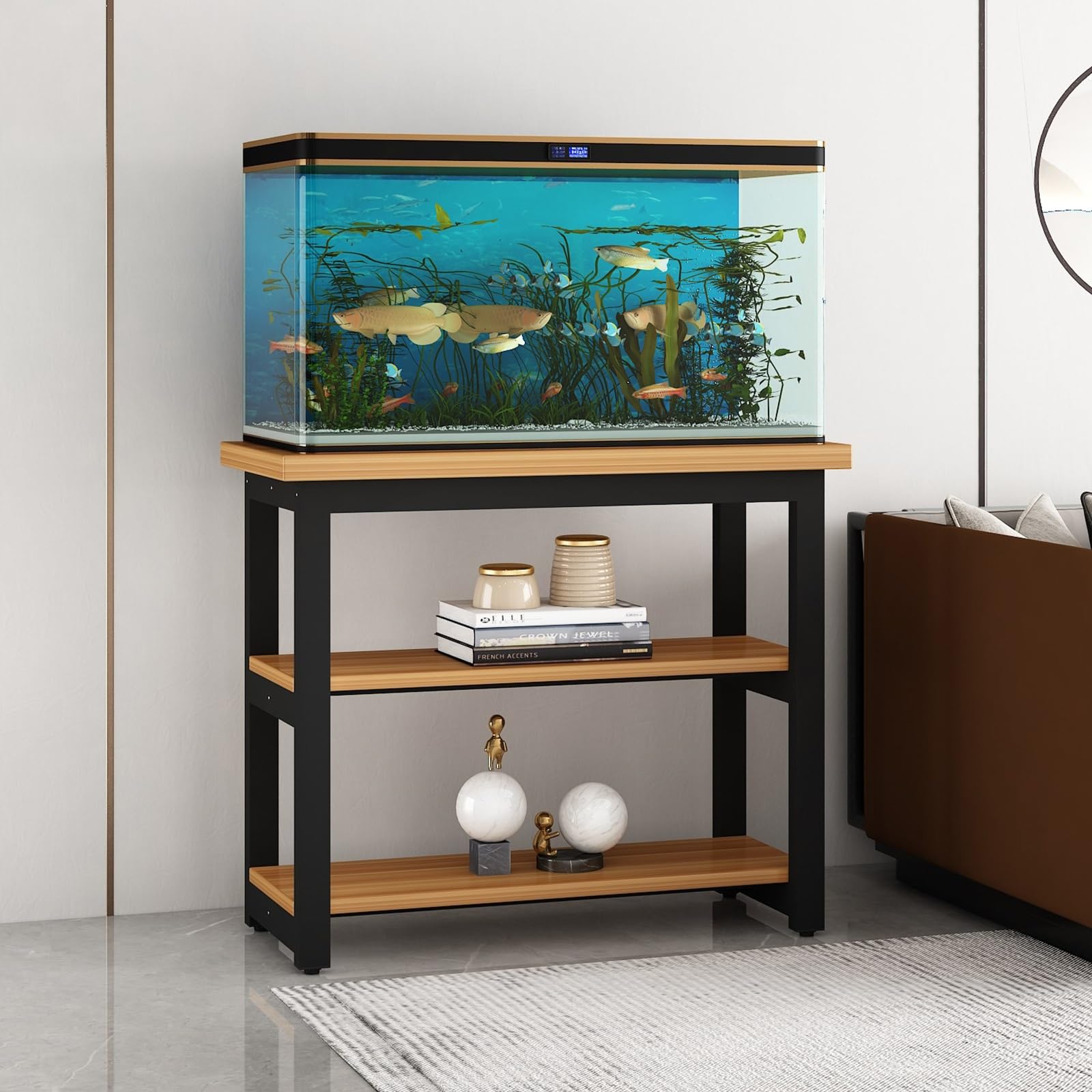 Amazon.co.jp: ZEOPLE 水槽台 60cm水槽用 水槽スタンド 上下3段台 