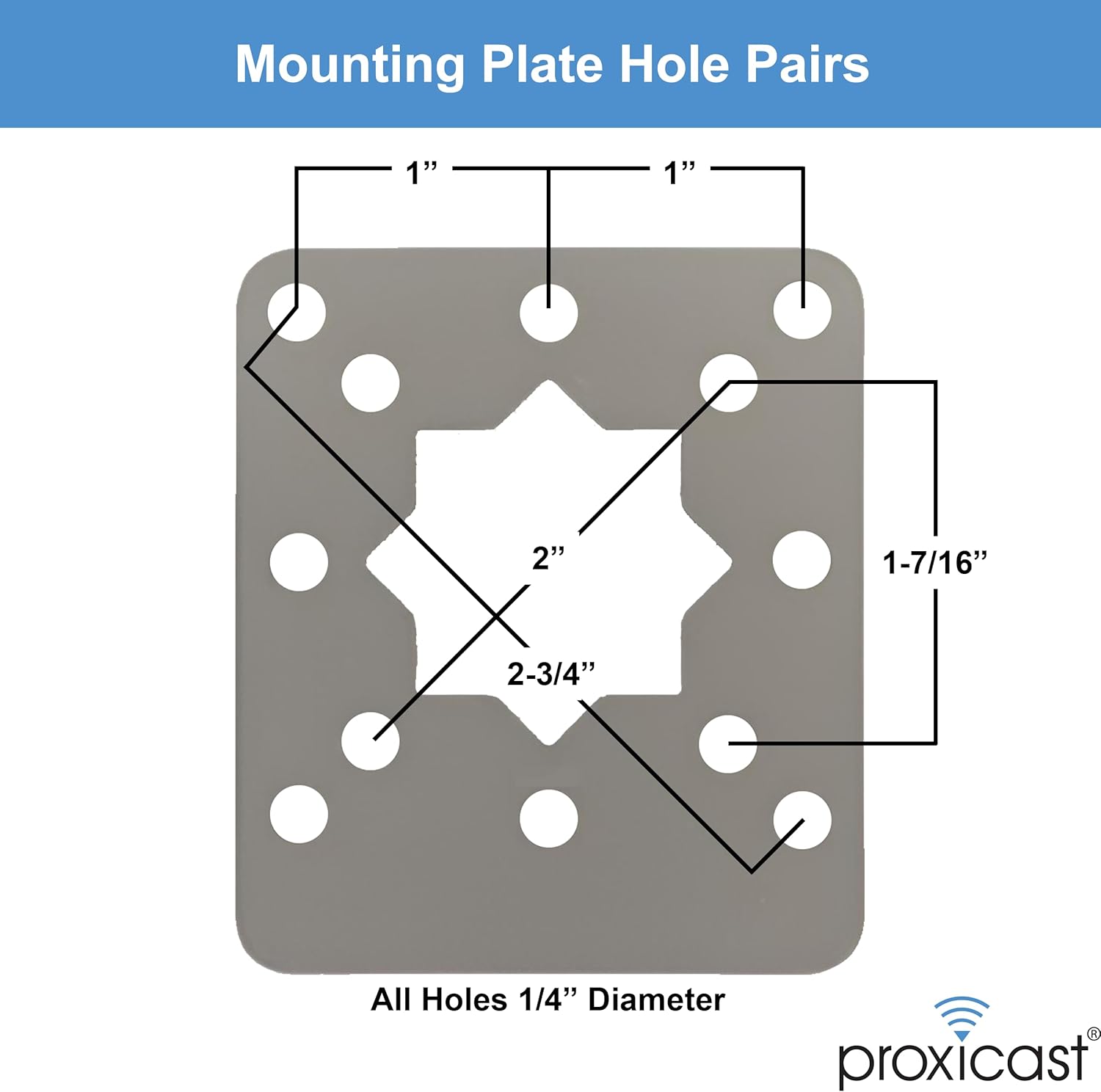 Proxicast Universal Wall / Pole Mount Adjustable Articulated Bracket for Outdoor Antennas, Cameras, Lights, Speakers, etc - Not for Mounting TVs or Monitors (ANT-810-AWB)