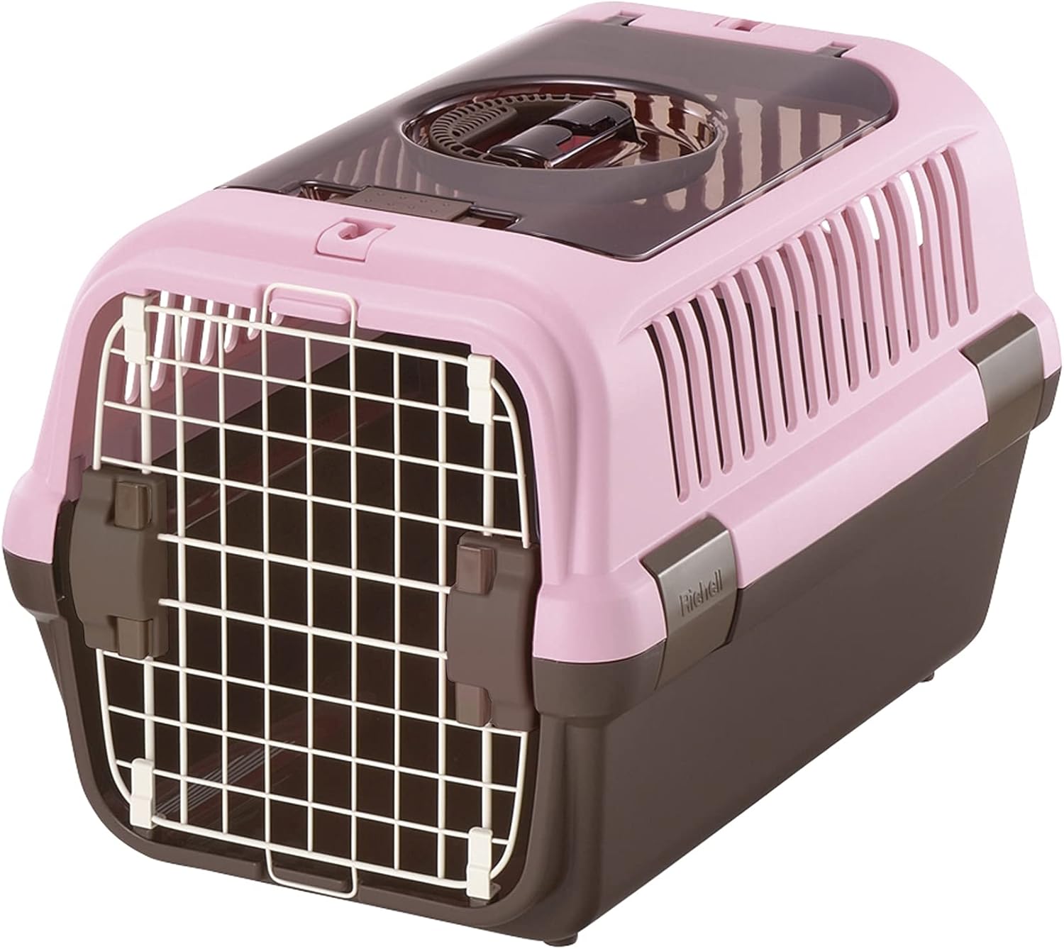 Richell Double Door Pet Carrier Medium, Travel Carrier for