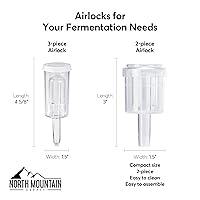 Vista 4 de North Mountain Supply Paquete de jarra de fermentación de vidrio de 1 galón con levadura de champán Red Star (juego de 4)