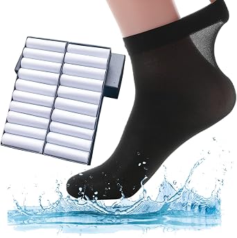 20 Pack Unisex Silk Sheer Crew Socks Ultra Thin Breathable Dress Socks Soft Athletic Socks for Men Women