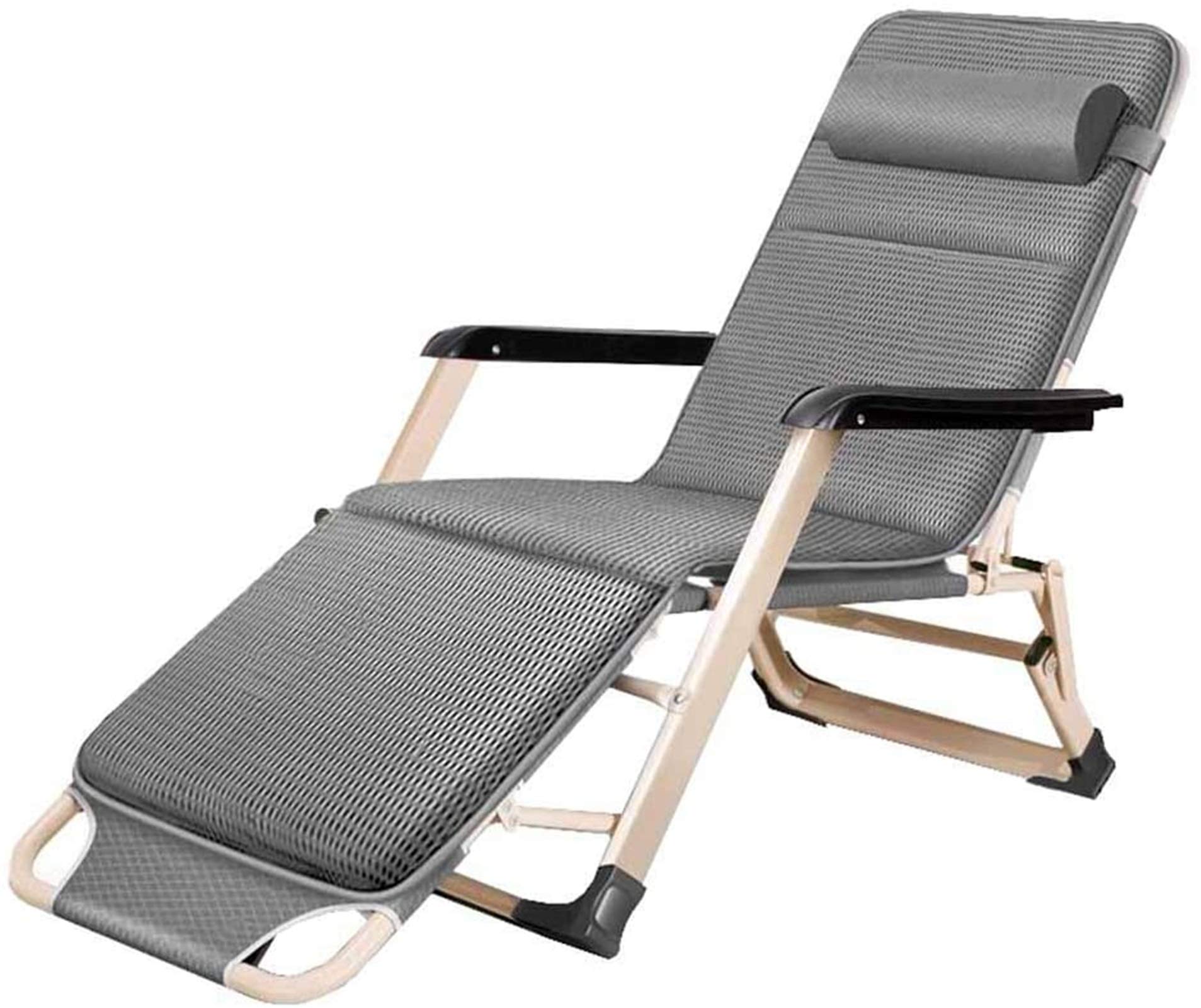 Fauteuil inclinable zéro gravité pliant avec assise en coton pour soulager le dos