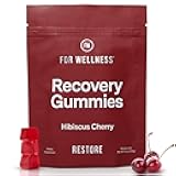 For Wellness Recovery Gummies Restore | Tart Cherry Energy Supplements with Electrolytes for Muscle Soreness, Post-Workout Performance & Recovery | Vegan, Non-GMO, 30 Count