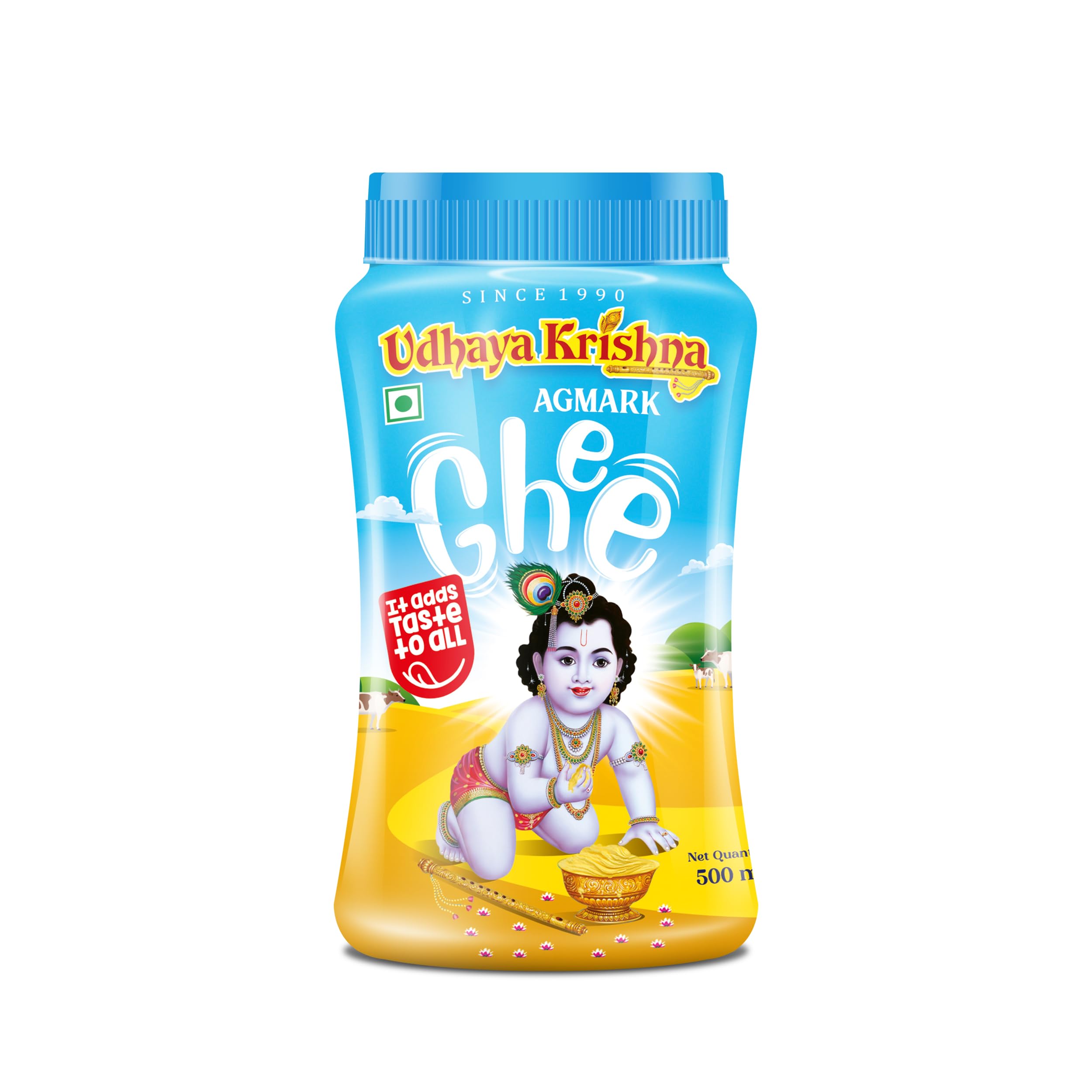 Udhayakrishna Ghee 500ml (Pack of 1) | Authentic and Traditional Ghee, Rich in Aroma and Flavor, Pure and Natural Ghee Perfect For Traditional Recipes (B0CRZ3VQ6V) Amazon Price History, Amazon Price Tracker