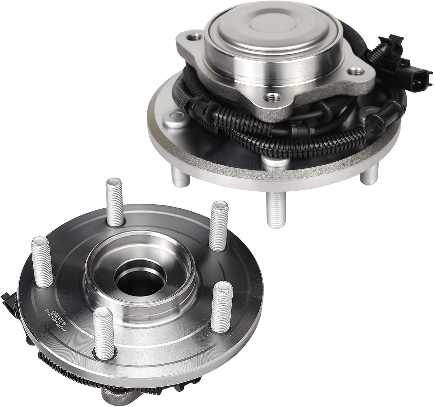 Autoround 512360 Rear Wheel Bearing and Hub Assembly Fit for 2008-2012 Chrysler Town & Country, 2008-2012 Dodge Grand Caravan, 2009-2012 VW Routan, 5-Lug w/ABS, Set of 2