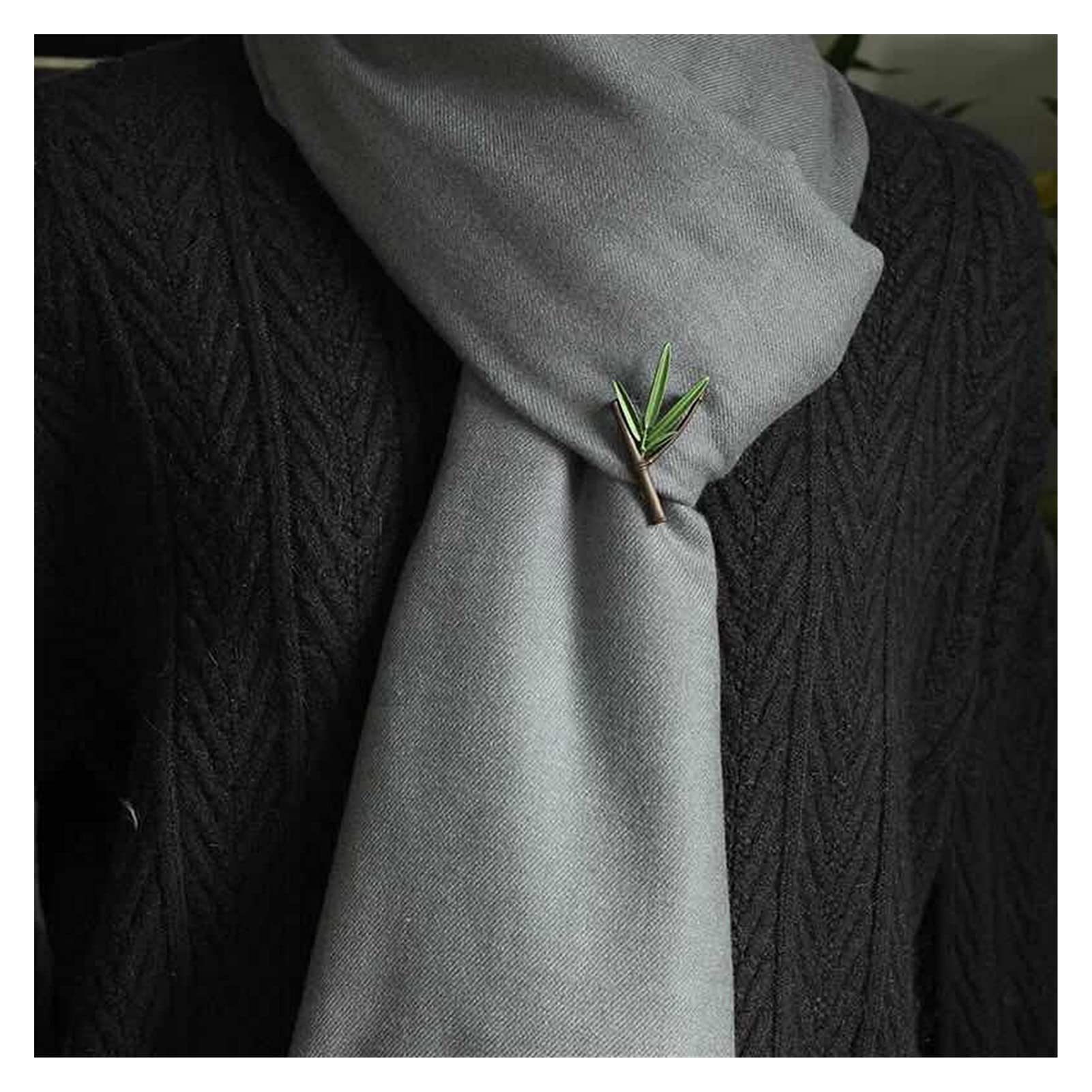 RWRAPS Kreatives Design Broschen für Frauen Emaille Green Leave Flower Party Hochzeit Brosche Pins Geschenke