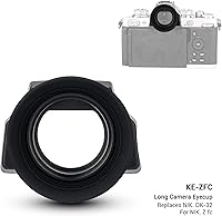 Vista 2 de Cubre visor de silicona suave para cámara ocular para Nikon Zfc Z fc, reemplaza al protector de la copa ocular Nikon DK-32