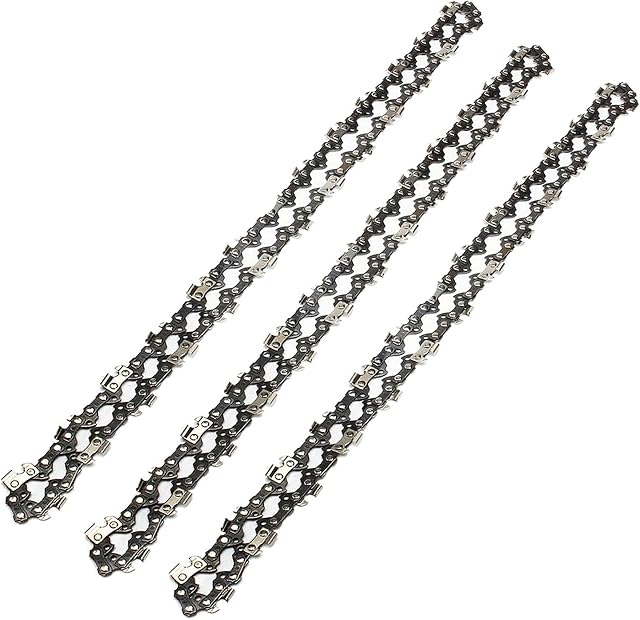 3X Chainsaw Chain for 20 Inch (50cm) Bar 76 Drive Links, 0.325inch Pitch, 0.058inch Gauge, Replacement Saw Chain Fit Timberpro 62CC and Other Chainsaws