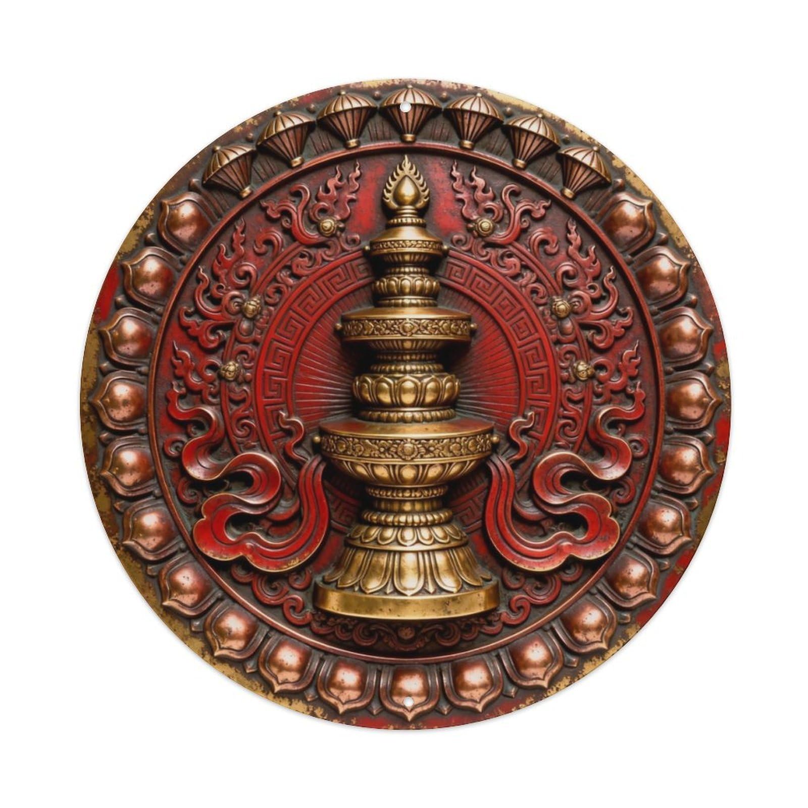 Tibet Victory Flag Win Metal Tin Sign Plaque