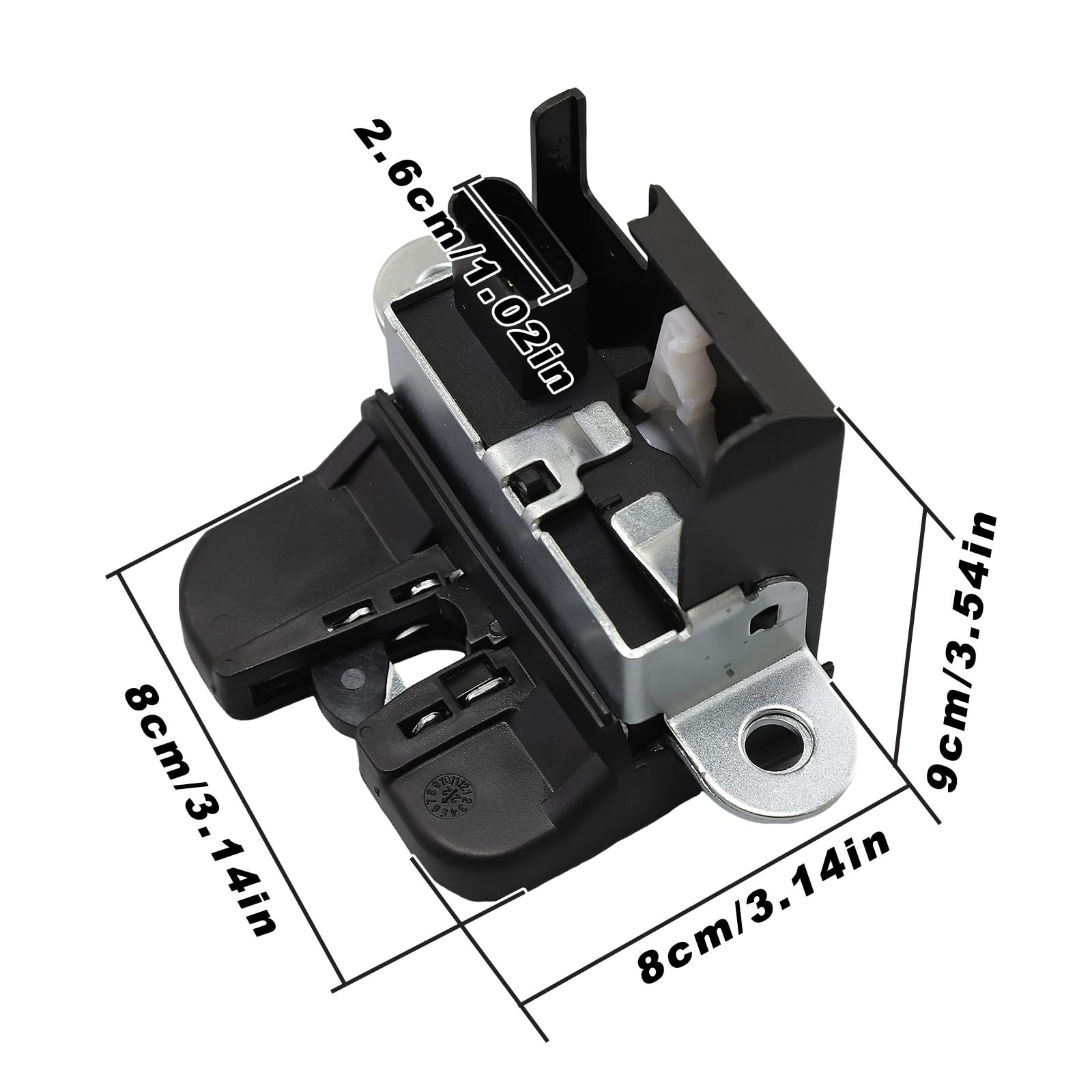 Serratura per bagagliaio, serratura per portellone posteriore per Touran Passat Golf 5 6, sostituisce 1T0827505H 5K0827505A 1K6827505E