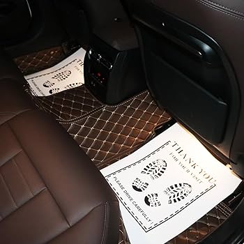60-Pack Disposable Car Floor Mats - 15.6x19 Inch Yellow Kraft Paper Protectors For Vehicles