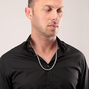 Collana Uomo MORELLATO Motown SALS45 In Acciaio, Lunghezza 6 Cm, Chiusura A Moschettone - Gioiello Elegante E Moderno