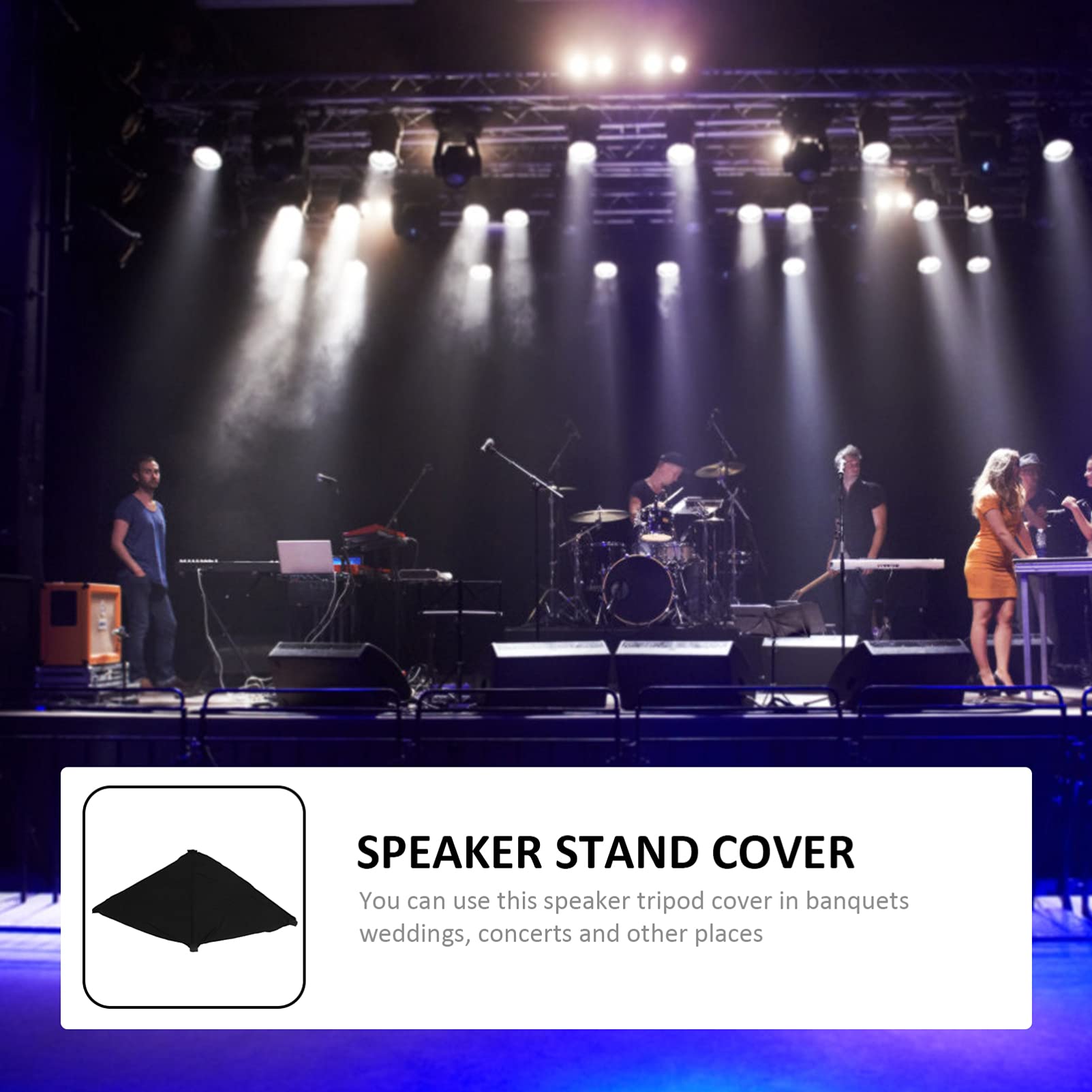 Happyyami Portable Speaker Light Speaker Speaker Cover Tripod Skirt Scrim for Speaker Lighting s Speaker Tripod Speaker Bag